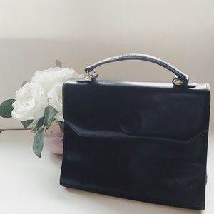 Vintage Courser equestrian leather handle bag